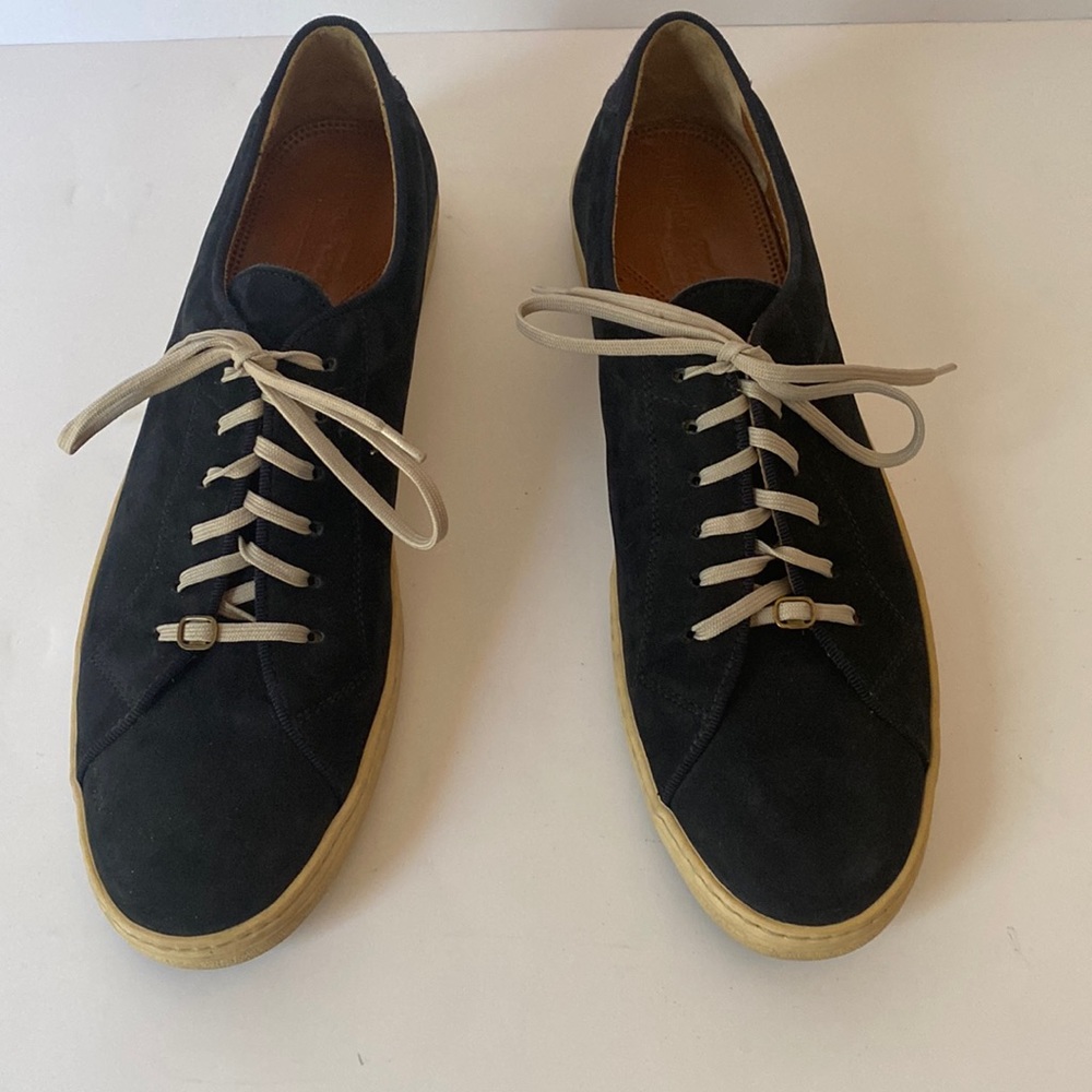 Ferragamo Blue Suede Sneakers 11AA